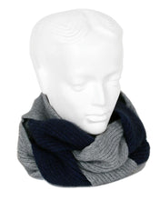 Load image into Gallery viewer, Possum and Merino  9858 Plait Cowl - Two colour interfaced cowl adds impact to plain garments and is a great alternative to a conventional long scarf  One size only