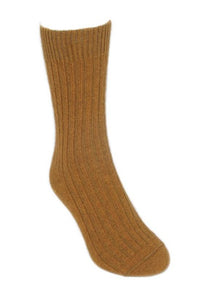9902 Casual Rib Sock - Ribbed mid-calf length sock made from a luxurious blend of possum fur and superfine New Zealand Merino wool.