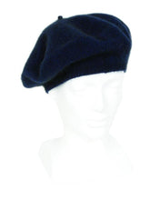 Load image into Gallery viewer, 9904 Plain Beret - Single thickness hat with a full crown and peaked brim - adjust the crown foe a wide range of looks beret in plain knit.