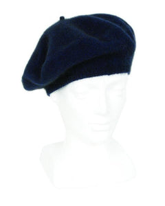 9904 Plain Beret - Single thickness hat with a full crown and peaked brim - adjust the crown foe a wide range of looks beret in plain knit.
