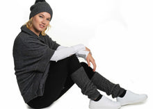 Load image into Gallery viewer, Possum  and Merino.  KO102 Cable Leg Warmers  One Size.  Made proudly in New Zealand from a premium blend of 40% possum fur, 50% merino lambswool & 10% mulberry silk.