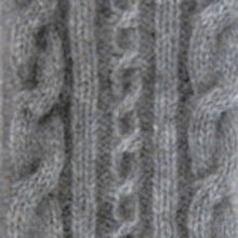 Load image into Gallery viewer, Possum and Merino  KO132 Cable Scarf - A keyhole scarf in a classic cable pattern.  Make a set with KO62 Cable Glovelets and KO94 Cable Headband  One Size - Approx. 15cm wide x 110cm long.  Made proudly in New Zealand from a premium blend of 40% possum fur, 50% merino lambswool & 10% mulberry silk.