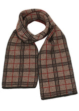 Load image into Gallery viewer, Possum and Merino  KO158 Tartan Scarf - A plain scarf using an open tartan pattern.  One size only  Made proudly in New Zealand from a premium blend of 40% possum fur, 50% merino lambswool & 10% mulberry silk.