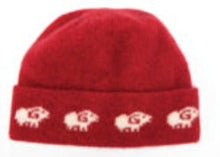 Load image into Gallery viewer, Possum and Merino  KO168 Sheep Beanie - Make a set with KO168 Sheep Scarf and KO58 Sheep Gloves.  One Size.  Made proudly in New Zealand from a premium blend of 40% possum fur, 50% merino lambswool & 10% mulberry silk.
