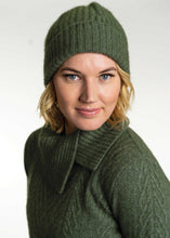 Load image into Gallery viewer, Possum and Merino  KO2020 Ribbed Beanie - A chunky, ribbed beanie with a turned back edge.  Makes a set with KO1020 Ribbed Scarf  One size.  Made proudly in New Zealand from a premium blend of 40% possum fur, 50% merino lambswool & 10% mulberry silk.