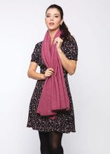 Load image into Gallery viewer, Possum and Merino  KO518  Lightweight Moss Stitch Wrap - This moss stitch wrap is lightweight, yet extremely warm to wear. It can also be worn as an over sized scarf on those extra chilly days.  One size only.  Approx. 63cm wide x 170cm long.  Made proudly in New Zealand from a premium blend of 40% possum fur, 50% merino lambswool & 10% mulberry silk.