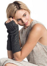 Load image into Gallery viewer, Possum and Merino  KO62 Cable Glovelets - Glovelets in a classic cable pattern.  Make a set with KO132 Cable Scarf and KO94 Cable Headband.  One Size.  Made proudly in New Zealand from a premium blend of 40% possum fur, 50% merino lambswool & 10% mulberry silk.