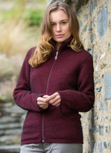 Load image into Gallery viewer, Possum and Merino  NW3005 Market Day Jacket - The ultimate in comfort, this style offers full zip, integrated pockets, turndown rib collar that can be zipped right up, ribbed side panels. WholeGarment seamless construction.