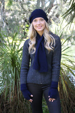 Load image into Gallery viewer, 9716 Dash Keyhole Scarf - Compact scarf in a textured knit with a keyhole slot that keeps it snug around your neck.  Make a set with 9715 Dash Beanie and 9717 Dash Fingerless Mittens.