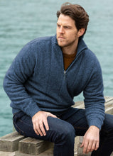 Load image into Gallery viewer, Possum and Merino  NW1003 Javelin Zip Neck - The ultimate in comfort, this style of half-zip sweater with turndown rib collar that can be zipped right up. Single jersey knit, Whole Garment seamless construction.  40% Possum Fur, 53% Merino, 7% Silk