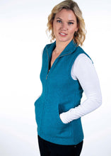 Load image into Gallery viewer, Possum and Merino  TR1014 Zip Vest - This zip vest features knitted in pockets and is shaped for a flattering fit.   Made proudly in New Zealand from a premium blend of 25% possum fur, 65% merino & 10% silk.