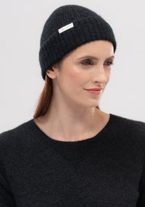 Possum and Merino  0527 MM Rib Beanie - Simple, stylish and exceptionally warm, this unisex ribbed beanie is the perfect accompaniment for an early morning winter stroll or a trip up to the slopes.  One size only