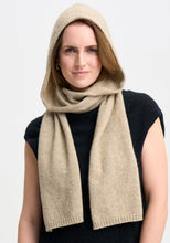 Load image into Gallery viewer, Possum and Merino

0603 Clava Scarf - Is it a hat or is it a scarf? It&#39;s a combo of both! This clever little scarf can have the hood pulled up and be wrapped around for a contemporary take on the balaclava. A classic fit.

Made in New Zealand from an exclusive Merinomink blend of 50% ZQ Merino, 40% Brushtail possum and 10% Mulberry silk.