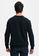 Load image into Gallery viewer, Possum and Merino

100150 Kiran Crew - The Kiran is that everyday crew you&#39;ll reach for regularly. Style it with chinos, jeans or dress it up with a more formal trouser. A super cosy sweater, that is light and comfortable. A classic fit.

Made in New Zealand from an exclusive Merinomink blend of 50% ZQ Merino, 40% Brushtail possum and 10% Mulberry silk.