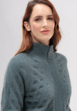 Load image into Gallery viewer, Possum and Merino   100208 Madeline Jacket - The Madeline Jacket has a touch of feminine elegance, expressed in its delicate stitch detail. Featuring a two-way zip, ribbed cuffs and hem, this standout style celebrates our signature Merinomink blend of ZQ certified merino, possum and silk.