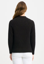 Load image into Gallery viewer, Possum and Merino

100212 Emilia Sweater - Fitted and flattering, this smart sweater features rib detail, a funnel neck, side splits and raglan sleeves. Pair it with the Emilia Skirt for an unforgettable top-to-toe look.&nbsp;

Made in New Zealand from an exclusive Merinomink blend of 50% ZQ Merino, 40% Brushtail possum and 10% Mulberry silk.