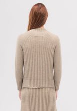 Load image into Gallery viewer, Possum and Merino  Elegant and understated, the Emilia is a flattering sweater you&#39;ll want to wear every day. With a cosy funnel neck, raglan sleeves and rib details, it&#39;s a perfect match with the Emilia Skirt. Made with our signature Merinomink blend, it has you covered when it comes to keeping you warm without weighing you down.