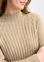 Load image into Gallery viewer, Possum and Merino

100212 Emilia Sweater - Fitted and flattering, this smart sweater features rib detail, a funnel neck, side splits and raglan sleeves. Pair it with the Emilia Skirt for an unforgettable top-to-toe look.&nbsp;

Made in New Zealand from an exclusive Merinomink blend of 50% ZQ Merino, 40% Brushtail possum and 10% Mulberry silk.