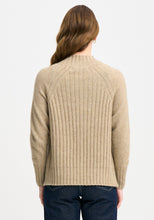 Load image into Gallery viewer, Possum and Merino

100212 Emilia Sweater - Fitted and flattering, this smart sweater features rib detail, a funnel neck, side splits and raglan sleeves. Pair it with the Emilia Skirt for an unforgettable top-to-toe look.&nbsp;

Made in New Zealand from an exclusive Merinomink blend of 50% ZQ Merino, 40% Brushtail possum and 10% Mulberry silk.