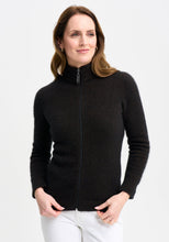 Load image into Gallery viewer, 100248 Jaya Jacket - This slim-fit jacket is an absolute winner and one you won&#39;t want your wardrobe to be without. Simple in silhouette it offers featherweight warmth and understated, timeless style. 

Made in New Zealand from an exclusive Merinomink blend of 50% ZQ Merino, 40% Brushtail possum and 10% Mulberry silk.