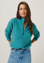Load image into Gallery viewer, 100248 Jaya Jacket - This slim-fit jacket is an absolute winner and one you won't want your wardrobe to be without. Simple in silhouette it offers featherweight warmth and understated, timeless style. 

Made in New Zealand from an exclusive Merinomink blend of 50% ZQ Merino, 40% Brushtail possum and 10% Mulberry silk.