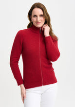 Load image into Gallery viewer, 100248 Jaya Jacket - This slim-fit jacket is an absolute winner and one you won&#39;t want your wardrobe to be without. Simple in silhouette it offers featherweight warmth and understated, timeless style. 

Made in New Zealand from an exclusive Merinomink blend of 50% ZQ Merino, 40% Brushtail possum and 10% Mulberry silk.