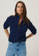 Load image into Gallery viewer, 100248 Jaya Jacket - This slim-fit jacket is an absolute winner and one you won't want your wardrobe to be without. Simple in silhouette it offers featherweight warmth and understated, timeless style. 

Made in New Zealand from an exclusive Merinomink blend of 50% ZQ Merino, 40% Brushtail possum and 10% Mulberry silk.