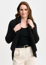 Load image into Gallery viewer, Possum and Merino

100286 Lucy Jacket - We love the Lucy and we think that you will too. With a curved back hem, shawl collar and rib knit, she offers effortless elegance. Classic fit.&nbsp;

Made in New Zealand from an exclusive Merinomink blend of 50% ZQ Merino, 40% Brushtail possum and 10% Mulberry silk.