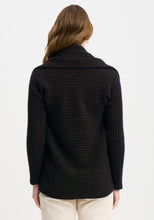 Load image into Gallery viewer, Possum and Merino

100286 Lucy Jacket - We love the Lucy and we think that you will too. With a curved back hem, shawl collar and rib knit, she offers effortless elegance. Classic fit.&nbsp;

Made in New Zealand from an exclusive Merinomink blend of 50% ZQ Merino, 40% Brushtail possum and 10% Mulberry silk.