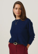 Load image into Gallery viewer, Possum and Merino

100296 Mia Crew - The go-to crew that you&#39;ll wear on repeat. This ageless style has a slim, classic fit and is short but not cropped in length. It features new Merinomink branding. Team it with the Essential Snood to effortlessly transform it into a rollneck.&nbsp;

Made in New Zealand from an exclusive Merinomink blend of 50% ZQ Merino, 40% Brushtail possum and 10% Mulberry silk.