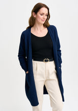 Load image into Gallery viewer, Possum and Merino

100297 Karla Coat Cardi - Looking for a longline cardi? Then you&#39;ve found it. This simple style has a long silhouette and two pockets will keep your hands cosy. Relaxed fit.&nbsp;

Made in New Zealand from an exclusive Merinomink blend of 50% ZQ Merino, 40% Brushtail possum and 10% Mulberry silk.