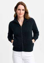 Load image into Gallery viewer, Possum and Merino

100300 Arianne Jacket - The Arianne is that everyday jacket you&#39;ll reach for all the time. Paired with jeans or chinos, it has a smart casual look and an interesting textural knit. Topped off with pockets and a stylish Merinomink zip pull, it&#39;s designed to keep you warm without weighing you down. Classic fit.&nbsp;

Made in New Zealand from an exclusive Merinomink blend of 50% ZQ Merino, 40% Brushtail possum and 10% Mulberry silk.