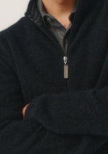 Load image into Gallery viewer, Possum and Merino

100350 Whittaker Zip Jacket - This classic jacket is a go-to piece with pockets and contrast striped collar. Featuring a Merinomink zip pull, its ready for whatever the weather throws at you. A classic fit.

Made in New Zealand from an exclusive Merinomink blend of 50% ZQ Merino, 40% Brushtail possum and 10% Mulberry silk.