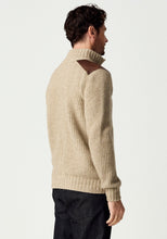 Load image into Gallery viewer, Possum and Merino

100392 Forrester Jacket - Crafted with a distinctive fisherman rib knit, this jacket combines timeless design with considered detailing. Leather shoulder patches and leather-trimmed pockets lend a heritage-inspired character, while the signature Merinomink zip pull provides a refined finishing touch. A versatile layer designed for enduring style and comfort.

Made in New Zealand from a blend of 40% possum fur, 50% ZQ merino and 10% mulberry silk.