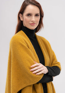 Possum and Merino  1720 Resort Wrap - Wrap yourself up with the gorgeous resort wrap.  Wear it belted, open, or throw one side over your shoulder.  It is the perfect travel piece to wear for style and warmth.  Being one-size-fits-all, it also makes it the perfect gift.