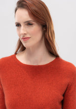 Load image into Gallery viewer, Possum and Merino  1803 MM Relaxed Sweater - This simple, casual yet elegant sweater features ‘v’ shaped garter stitch detail at the neck. Fitted sleeves and a slightly relaxed fit through body create a flattering silhouette.  It is finished beautifully with the Merinomink™ logo bar.