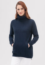 Load image into Gallery viewer, Possum and Merino  1993 Zip Tunic Sweater - Kiss the cold goodbye with the cosy Zip Tunic Sweater. Its soft, oversized roll neck, pockets and longline design is guaranteed to keep you snug, while the zip adds a touch of detail.
