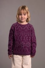 Load image into Gallery viewer, ossum and Merino

3003 Fair Isle Sweater - A timeless jumper with Fair Isle design. Available in three colour ways: Berry/ Lilac, Cobalt/ Mint, and Spice/ Honeycomb.

Intricate Fair Isle pattern
35% Possum Fur, 55% Merino Wool, 10% Pure Mulberry Silk
New Zealand designed and manufactured
Natural and Sustainable