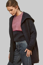 Load image into Gallery viewer, Possum and Merino. 5013 Oversize Hood Jacket - Heavenly warmth and comfort, our Oversized Hood Jacket is ticking all the right boxes to become your new favourite overpiece of the season.  Mid weight Oversized Hood Two Front Pockets 35% Possum Fur, 55% Merino Wool, 10% Pure Mulberry Silk New Zealand designed and manufactured Generous Fit Natural and Sustainable 