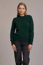 Load image into Gallery viewer, Possum and Merino.  5017 Yoke Neck Cable Jersey - The Yolk Neck feature with mini cable detail on this new addition to our jersey range is lovely, feminine and very flattering. From weekend jeans to high waist skirts and trousers, we keep finding new and exciting ways to enjoy its easy elegance.      Mid weight knit for warmth and comfort Mini Cable Detail 35% Possum Fur, 55% Merino Wool, 10% Pure Mulberry Silk New Zealand Designed and Manufactured Natural and Sustainable