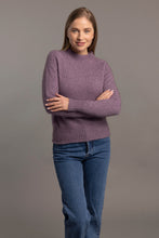 Load image into Gallery viewer, Possum and Merino.  5017 Yoke Neck Cable Jersey - The Yolk Neck feature with mini cable detail on this new addition to our jersey range is lovely, feminine and very flattering. From weekend jeans to high waist skirts and trousers, we keep finding new and exciting ways to enjoy its easy elegance.      Mid weight knit for warmth and comfort Mini Cable Detail 35% Possum Fur, 55% Merino Wool, 10% Pure Mulberry Silk New Zealand Designed and Manufactured Natural and Sustainable