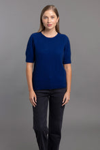 Load image into Gallery viewer, Possum and Merino

5052 Stepped Stitch T-Shirt - An everyday essential which features a unique stepped stitch design finish at the cuffs and hem. Crafted from soft, breathable natural fibres, it’s perfect for effortless layering or as a standalone statement piece. Versatile and comfortable, this T-shirt transitions seamlessly from casual wear to more polished looks.

35% Possum Fur, 55% Merino Wool, 10% Pure Mulberry Silk
New Zealand designed and manufactured
Natural and Sustainable