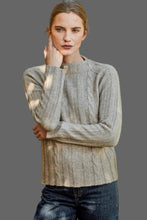Load image into Gallery viewer, Possum and Merino

5054 Corrugated Cable Pullover - This classic knit features, bold, textured cable detailing throughout, adding a modern twist to a timeless silhouette. Crafted from soft, breathable natural fibres, it provides cosy comfort while offering a relaxed fit that’s perfect for layering. This pullover effortlessly elevates your cold-weather wardrobe.

35% Possum Fur, 55% Merino Wool, 10% Pure Mulberry Silk
New Zealand designed and manufactured
Natural and Sustainable