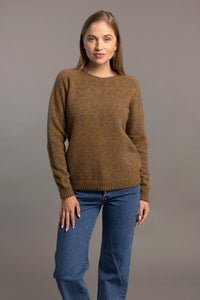 Possum and Merino

5056 Fair Isle Pullover - This timeless Fair Isle pullover adds a touch of heritage style to your wardrobe and offers both elegance and warmth. The intricate Fair Isle pattern makes it perfect for layering through the cooler months, while the soft fibres ensure a cosy, comfortable fit. Hold onto this classic piece, made to endure the changing seasons with style and grace.

35% Possum Fur, 55% Merino Wool, 10% Pure Mulberry Silk
New Zealand designed and manufactured
Natural and Sustainable