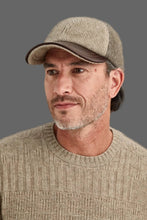 Load image into Gallery viewer, Possum and Merin
6071 Contrast Leather Peak Cap - Perfect piece for all ages, this Possum Merino cap is a timeless piece created with an artistic accent - keep the cold and the winter sun out. Step outdoors and make a statement.&nbsp;Intrinsically created from quality Possum Merino blended with luxurious Mulberry Silk and finished with a fine, genuine Lambskin Peak, you are sure to receive a quality warmth.
35% Possum Fur, 55% Merino Wool, 10% Pure Mulberry Silk
