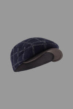 Load image into Gallery viewer, Possum and Merino.
6081 Check Pattern Cheesecutter (with Lambskin Peak) - This is the classic Possum Merino men's cheesecutter to keep one's head warm while delivering timeless sophistication. The genuine lambskin leather peak compliments the design which has been specially crafted for you. Make it a great gift or keep one for yourself.
Matches 673 Check Scarf (with Lambskin Trim)
35% Possum Fur, 55% Merino Wool, 10% Pure Mulberry Silk.