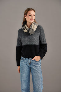 Possum and Merino. 658 Ombre Snood - Undoubtedly a star in this season's range, this incredibly versatile snood made with the finest Possum Merino and Mulberry Silk blend in New Zealand.  