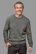 Load image into Gallery viewer, 6603 Rack Stitch Crew Neck Jumper - Whether you’re out for the night or in the wild, this timeless Crew Neck jersey will get you through the elements in style. Nature’s finest natural fibres are brought together with quality workmanship for comfort and warmth. 35% Possum Fur, 55% Merino Wool, 10% Pure Mulberry Silk