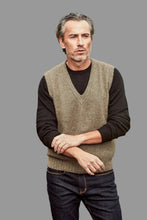 Load image into Gallery viewer, Possum and Merino  
6636 Ridge Vest – A classic vest with feature ridge neck detailing, the blend of natural Merino, Possum fur and Silk fibres will ensure the cold never gets in.  Hold onto this sumptuous vest and don’t let go until the mercury rises.  Rib detailing on neck 
35% Possum Fur, 55% Merino Wool, 10% Pure Mulberry Silk New Zealand designed and manufactured