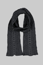 Load image into Gallery viewer, Possum and Merino
669 Cable Scarf - Feel the luxurious warmth as you wrap this beautifully soft scarf on your neck. Style by adding a touch of colour to your neutral&nbsp;outfit or toning down a bright outfit with your selection from our beautiful range of colours. McDonald NZ’s Possum Merino and Mulberry Silk Cable Scarf features the intricate detail of the cable knit structure. An essential accessory for every wardrobe.
35% Possum Fur, 55% Merino Wool, 10% Pure Mulberry Silk.